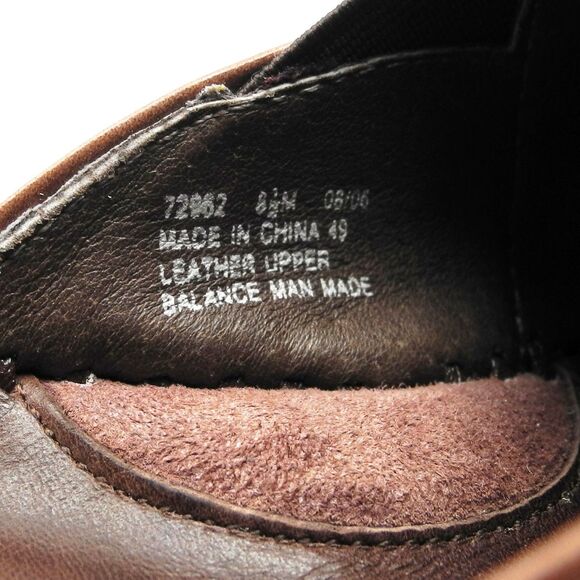 Clarks Artisan Brown Leather Wedge Mules Decorative Stitching - Women's Size 8.5 - Picture 9 of 9